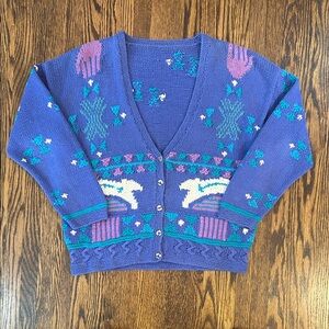 Vintage 90s Knit Cardigan Sweater